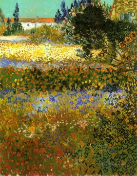Flowering Garden Vincent van Gogh Oil Paintings